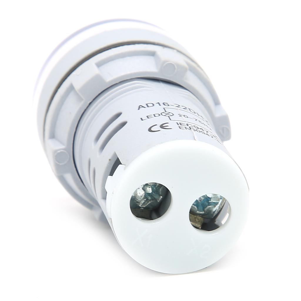 AD16‑22DHZ Frequency Meter 20~75Hz Frequency Indicator Light Panel Meter MonitorWhite