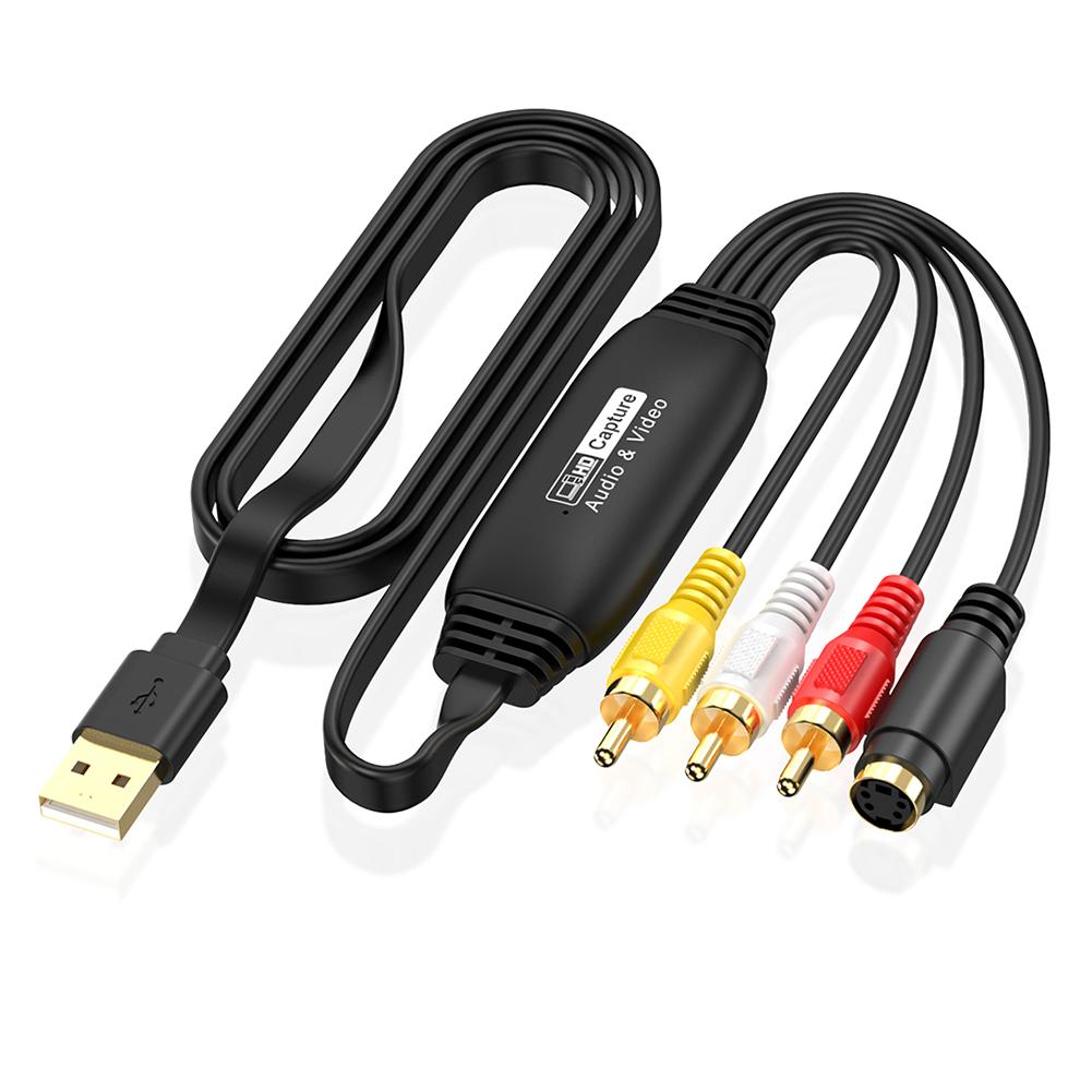 USB карта видеозахвата VHS VCR ТВ DVD USB в AV адаптер видеозахвата RCA в USB видеоконвертер для ПК