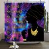 African American Woman Shower Curtain Sexy Black Girl Lady Inspirational Queen Abstract Boho Waterproof Bathroom Shower Curtain