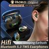Мини-невидимые беспроводные наушники TWS Bluetooth 5.3, наушники для сна, скрытые наушники, водонепроницаемые, шумоподавление, спортивная гарнитура HiFi
