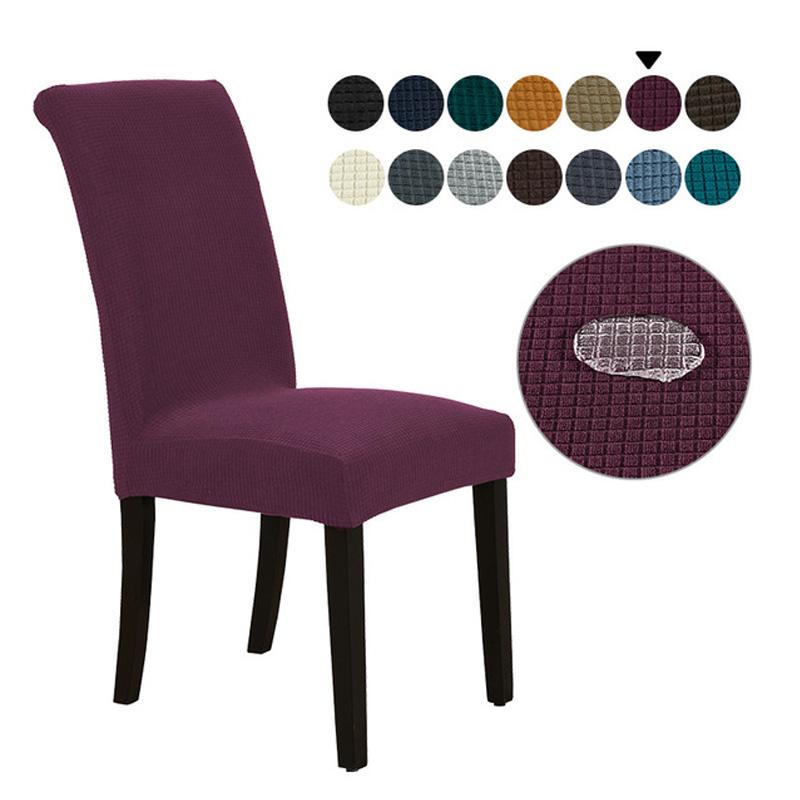 Водонепроницаемый эластичный жаккардовый чехол на стул для столовой, чехлы на стулья для кухни, свадьбы, отеля, банкета, защитное сиденье