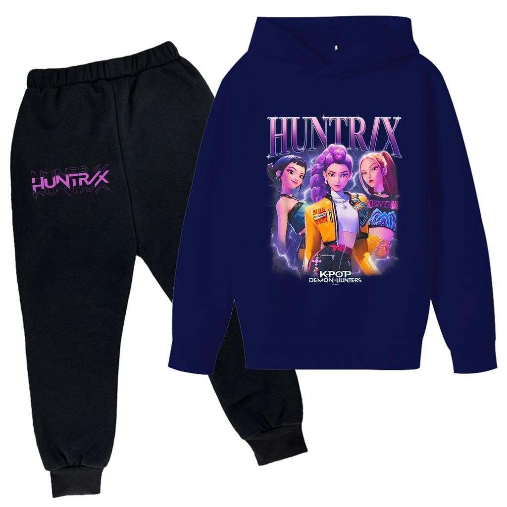 Плюшевые брюки с длинными рукавами, свободный пуловер с капюшоном для детей