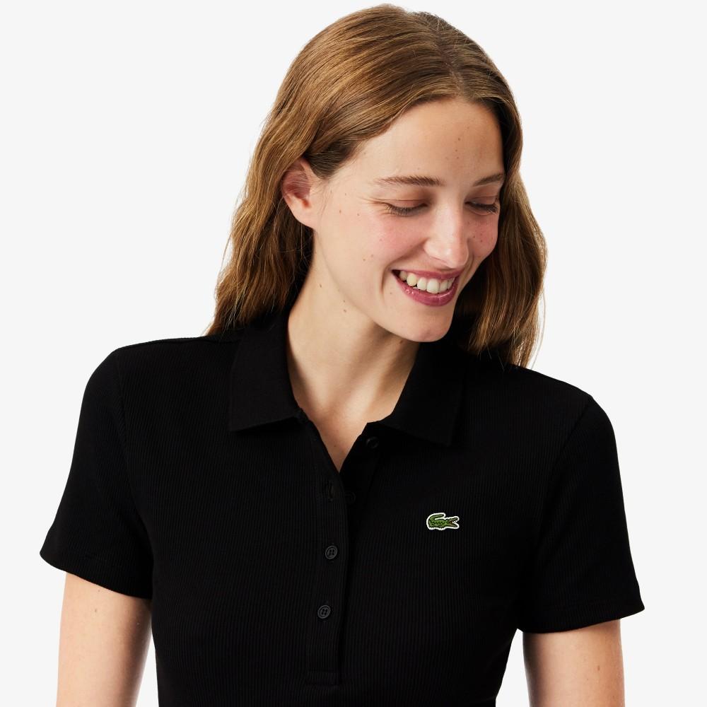 Lacoste Женская приталенная фактурная рубашка-поло DF5377-56G031