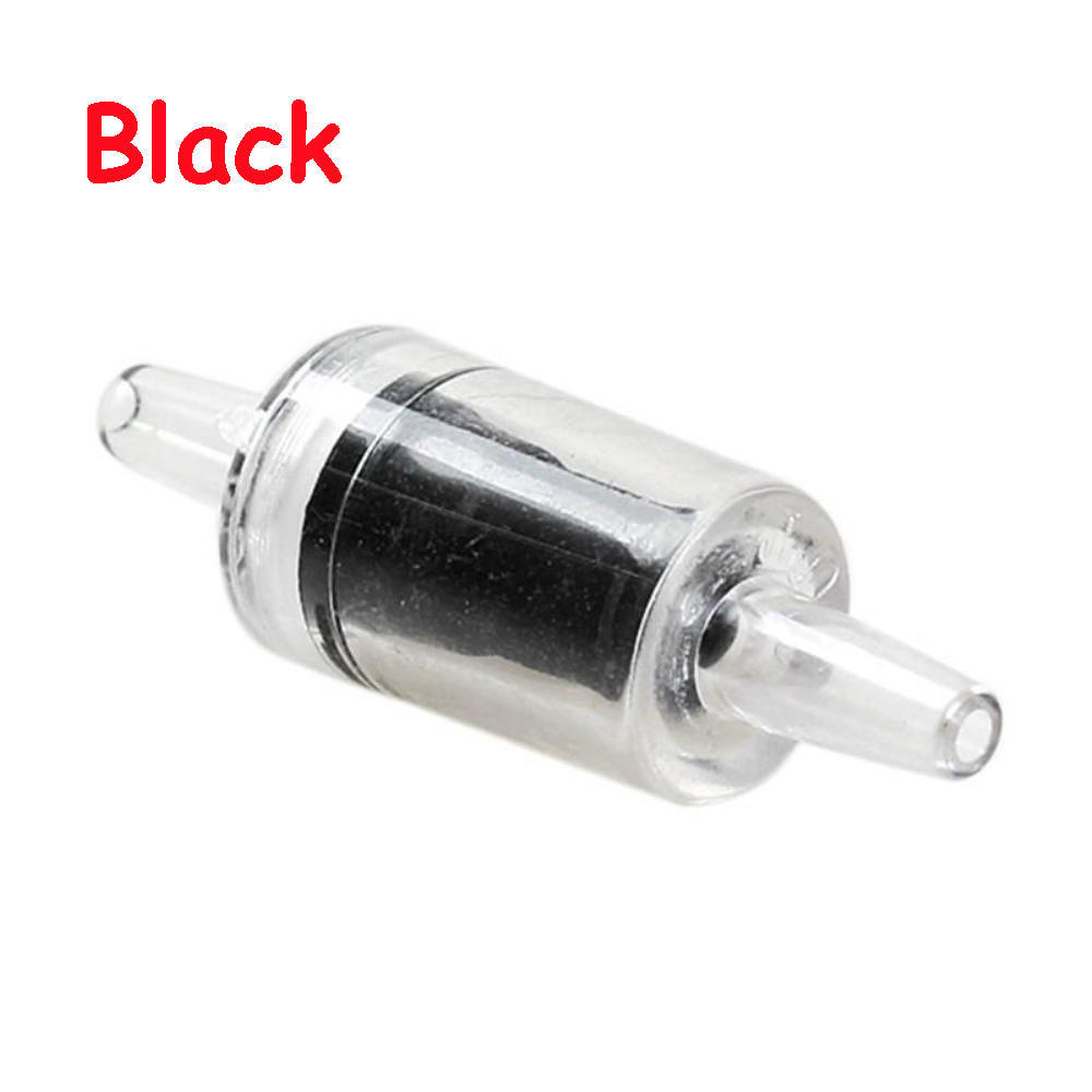 5 PCS Circulate Plastic Black Red Air Pump Co2 System One Way Non-Return Aquarium Check Valve