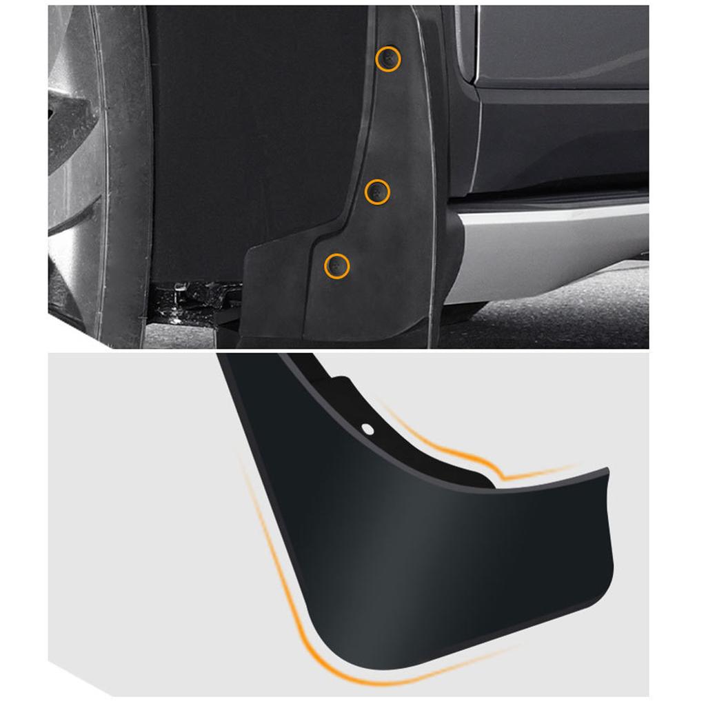 Комплект из 4 брызговиков, грязезащитных щитков, грязеотражателей, подкрылков, накладок на крылья. Простая установка. Совместимость - для 8 плюс 2020-2021 Черный