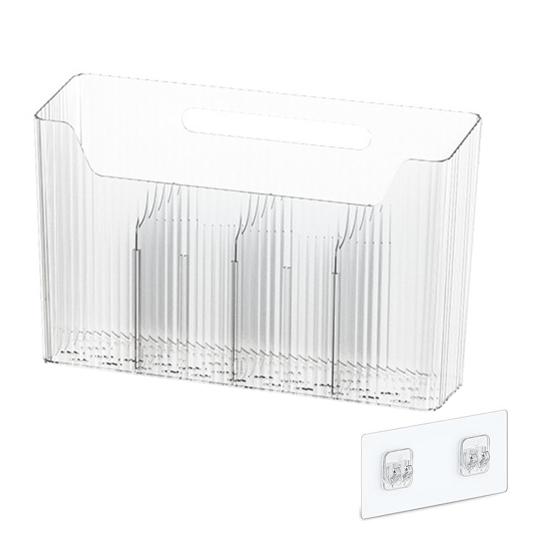 Kitchen Cabinet Door Storage Box 7kg Load Capacity Easy To Install Self-Adhesive Wall Mounted Kitchen Cupboard Organizer