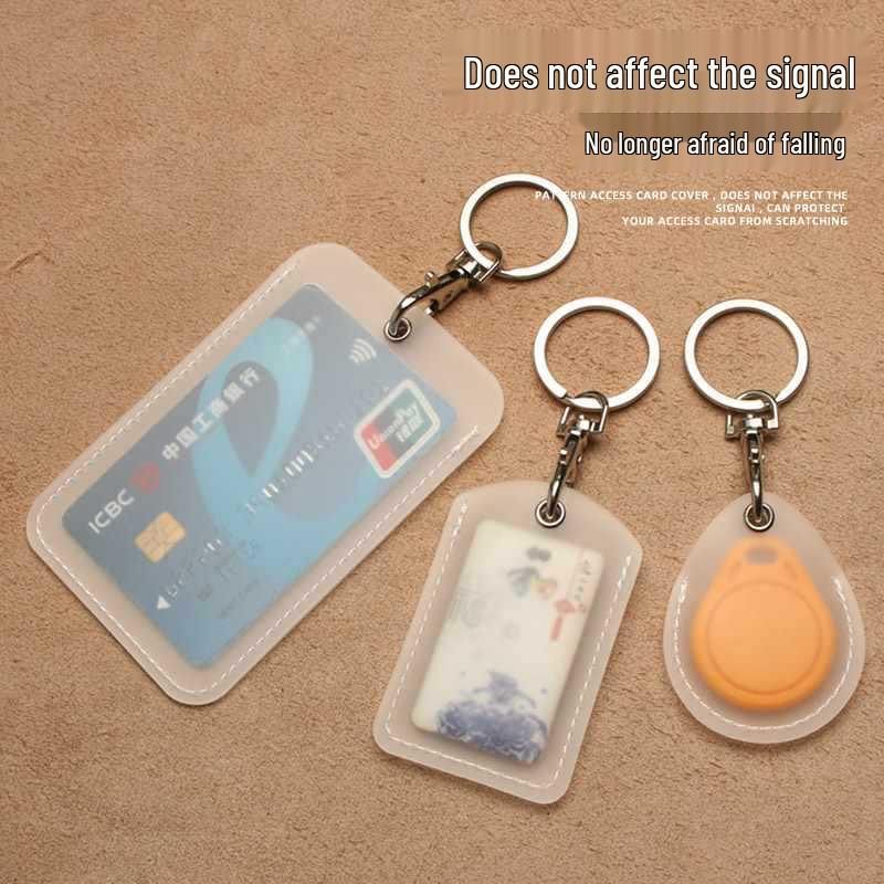 Прозрачный каплевидный держатель для пропусков и рукав для карточки лифта