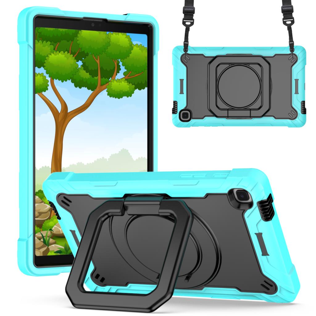 360 Rotating Case for Samsung Galaxy Tab A7 SM-T500 T505 T507 Lite T220 T225 A 10.1 T510 T515 A 8.0 T290 T295 Handle Grip Cover