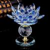 Crystal Lotus Flower Candle Holder – Feng Shui Glass Tealight Stand for Home Decor