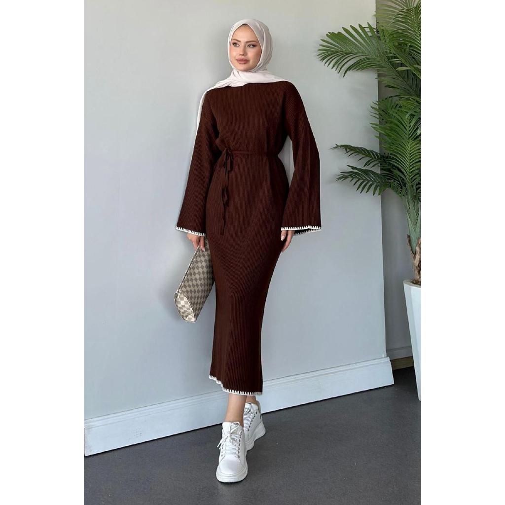 Zeynep Трикотажное Платье Черное