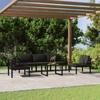 Day and Night - Day and Night Garden Furniture Set 6 Pieces and Anthracite Gray Aluminum Cushions