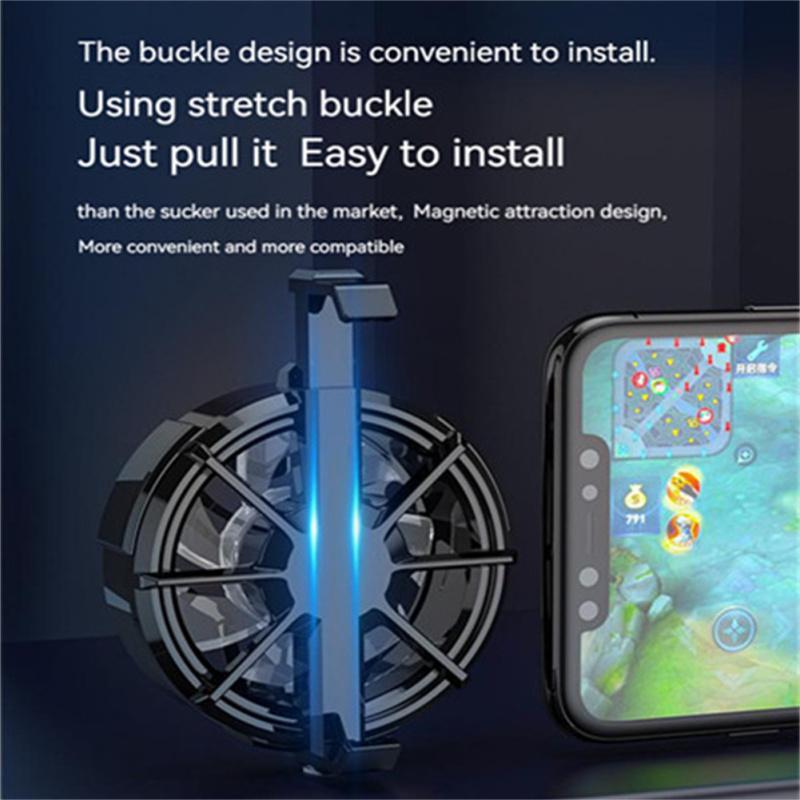 Универсальный RGB мини-вентилятор для телефона, USB-радиатор, игровой кулер, совместимый с iPhone, Samsung, Xiaomi