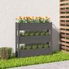 VidaXL Planter Grey 112x25x104.5 Cm Solid Pine Wood 823922
