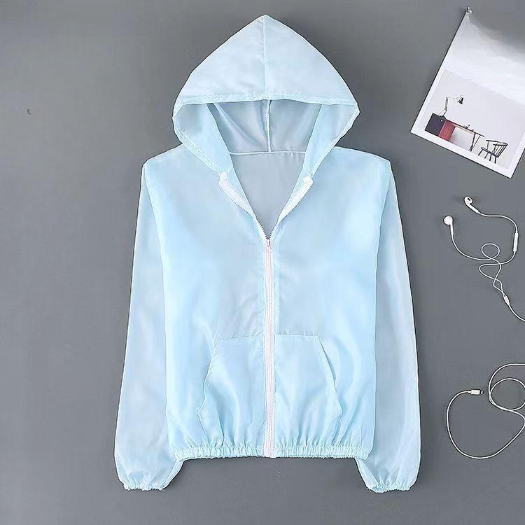 Летняя солнцезащитная одежда из ледяного шелка, женская однотонная ультратонкая дышащая быстросохнущая уличная мужская водонепроницаемая куртка с капюшоном