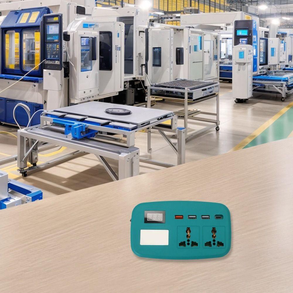 Компактный литиевый аккумуляторный инвертор DC 21 В в 220 В Высокомощный преобразователь напряжения Трансформатор Умный многофункциональный аккумуляторный инвертор