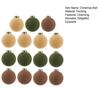 15 Pcs Velvet Christmas Ball Ornaments 3.15 Inch Flocked Plastic Ball Xmas Tree Hanging Decoration for Holiday Party Decor