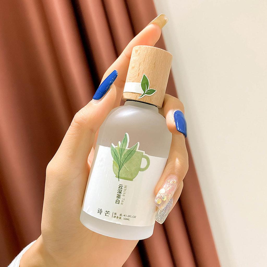 50ml Cute Perfume Beechwood Bottle Cap Frosted Surface Multiple Aromas Fragrant Long Lasting Lady Fragrance for Students