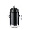 200W Mini Car Dual Port USB Charger Lighter Fast Charging Lighter Socket 100w PD Usb Type C Dual Ports Invisible Metal Charger