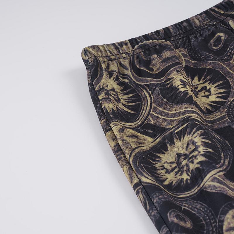 Винтажная европейская и американская ретро-юбка с круглым принтом, стройнящая