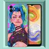 Arcane Jinx аниме черный силиконовый чехол для телефона Samsung Galaxy A01 A03 Core A04 E A02 A05 A10 A20 A21 A30 A50 S A6 A8 Plus A7