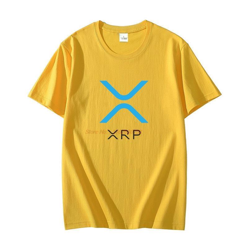 Unisexs Classic Short Sleeve Tshirt 100 Cotton Casual Harajuku Streetwear Bitcoin Ripple Xrp Graphic Printed Shirt