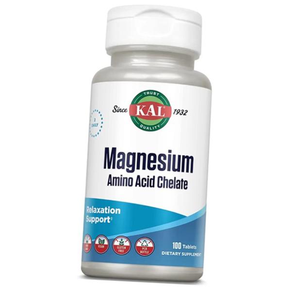 Магний Хелат с Витаминами, Magnesium Amino Acid Chelate, KAL 100таб (36424022)