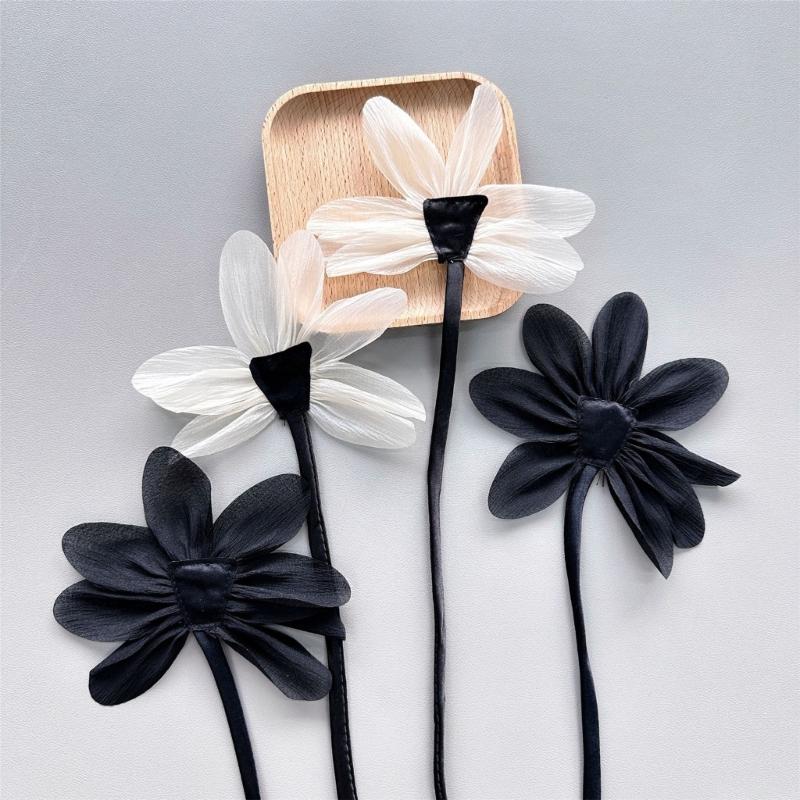 2pcs Cloth Fabric Flower Brooch Pins Lace Flower Corsage Lapel Pin for Cloth Handmade Jewelry Wedding Party Accessories