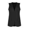 Ladies Summer Suit Jacket Work Casual Sleeveless V-Neck Single Button Solid Color Suit Vest