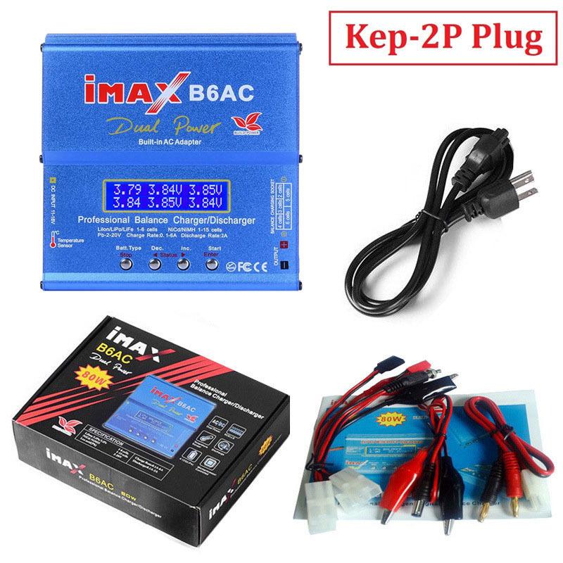 80W IMAX B6AC 2.0 RC Balance Charger for Lipo NiMH Li-ion LiFe NiCD LiHV Battery Charger for 2S 3S 4S 5S 6S Rechargeable Battery
