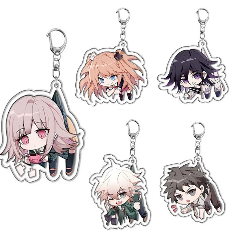 Danganronpa Двусторонний Акриловый Брелок Коллекция Фанатов Аниме Игровые Фигурки Нанами ЧиаКи Нагито Комаэда Подвеска Милый Брелок