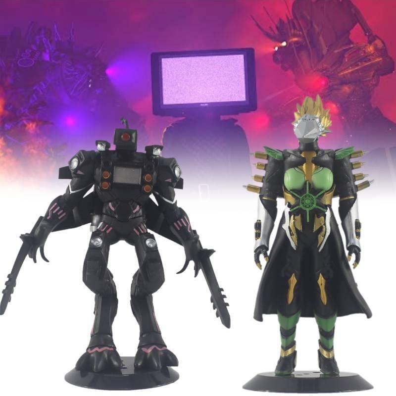 Body Three Skibidi Wars Figurine Film Model Science Fiction Statue Gifts Toy