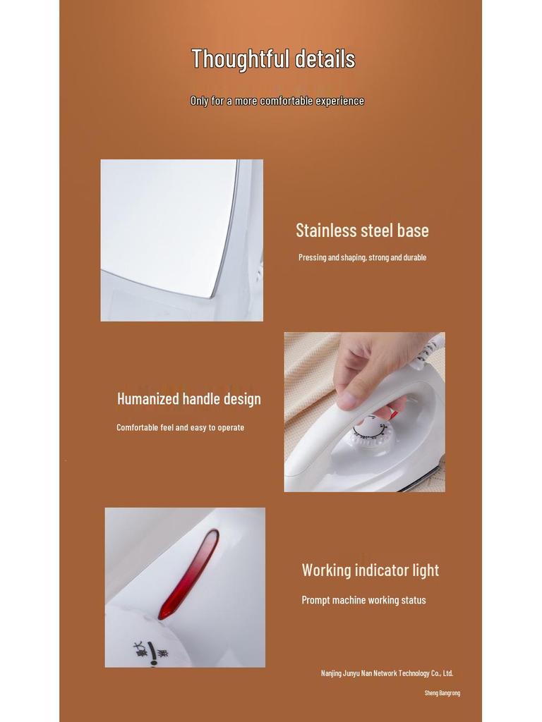 Dry Old-Fashioned Manual Electric Household Iron for Drilling, Painting, and Ironing