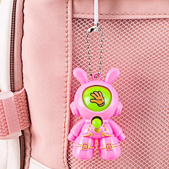 Yousheng 6/30 шт. Кролик-астронавт, игрушка для гадания пальцем, пресс-игра «Камень, ножницы, бумага», мультяшный брелок с цепочкой из бусин, подарок для детей и взрослых, сувениры на вечеринку