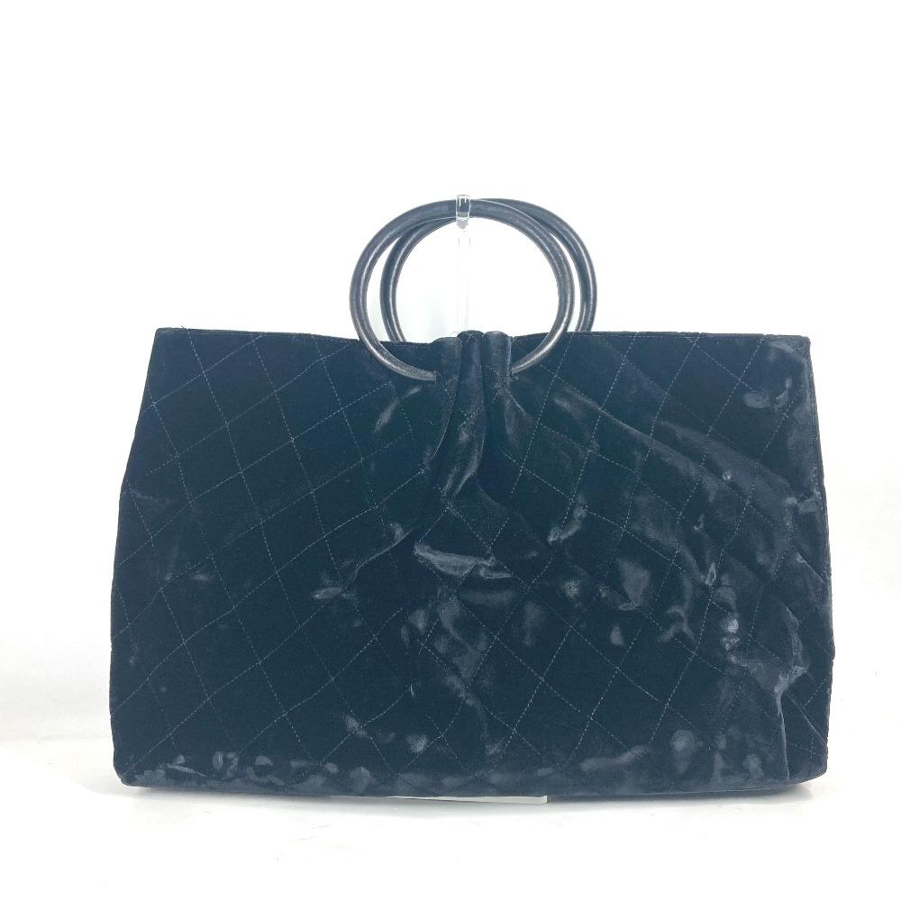 CHANEL Matelasse Quilted Round handle Leather handle Bag Tote Bag CC Hand Bag