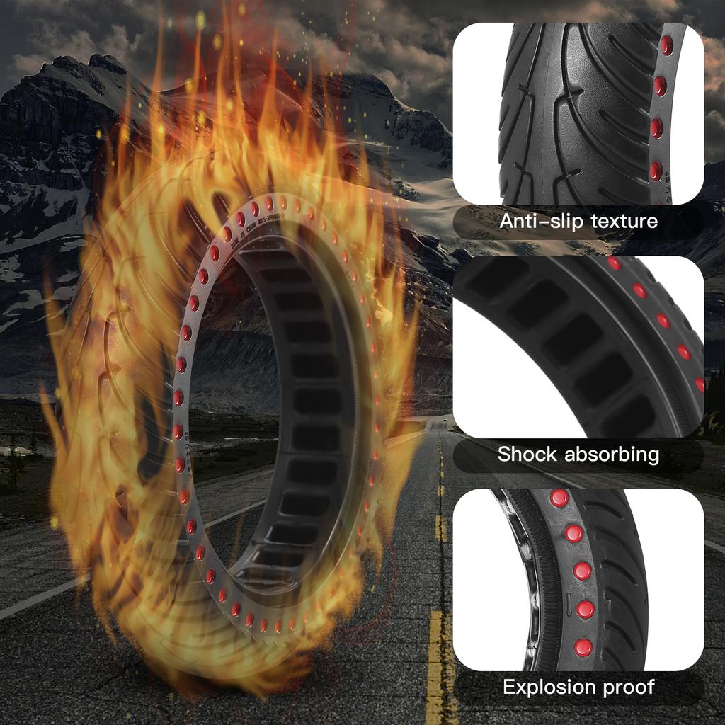 Electric Scooter Tire 8.5 Inches Electric Scooter Tire Shock-absorbing Rubber Wheel Non-pneumatic