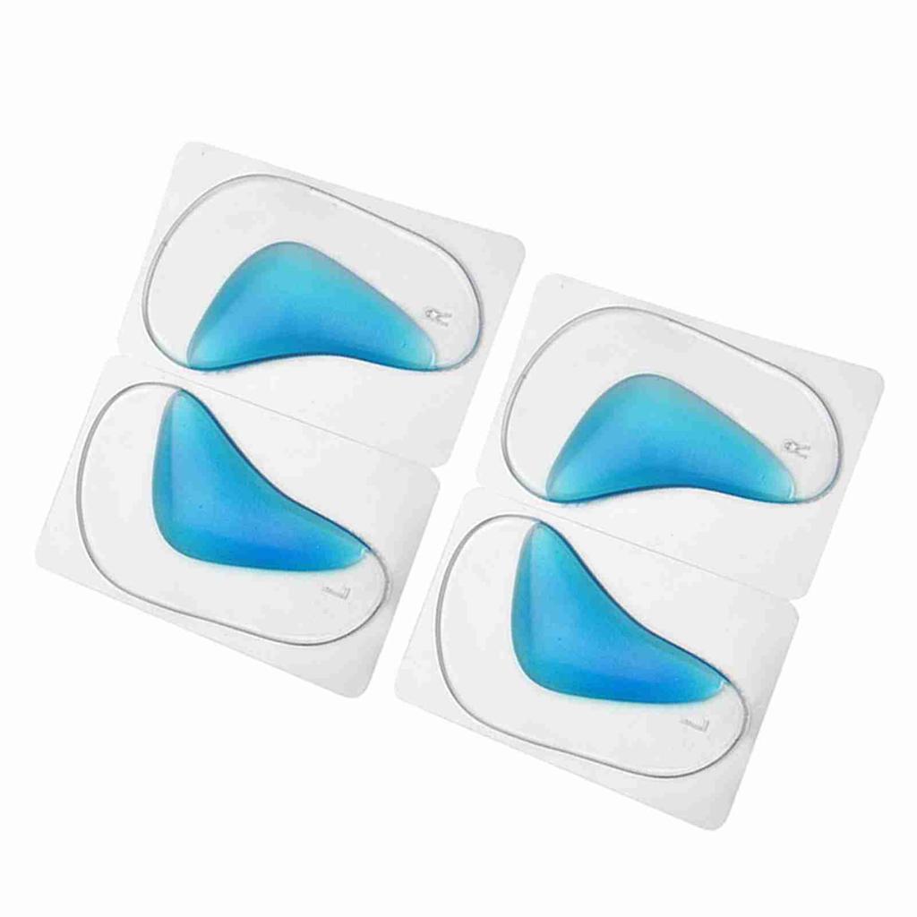 2 PairsSet Silicone Feet Foot Support Cushion Shoe Insoles Pads (Blue)