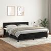 VidaXL Divan Bed with Mattress Black 180x200 Cm Velvet - Model 3141199