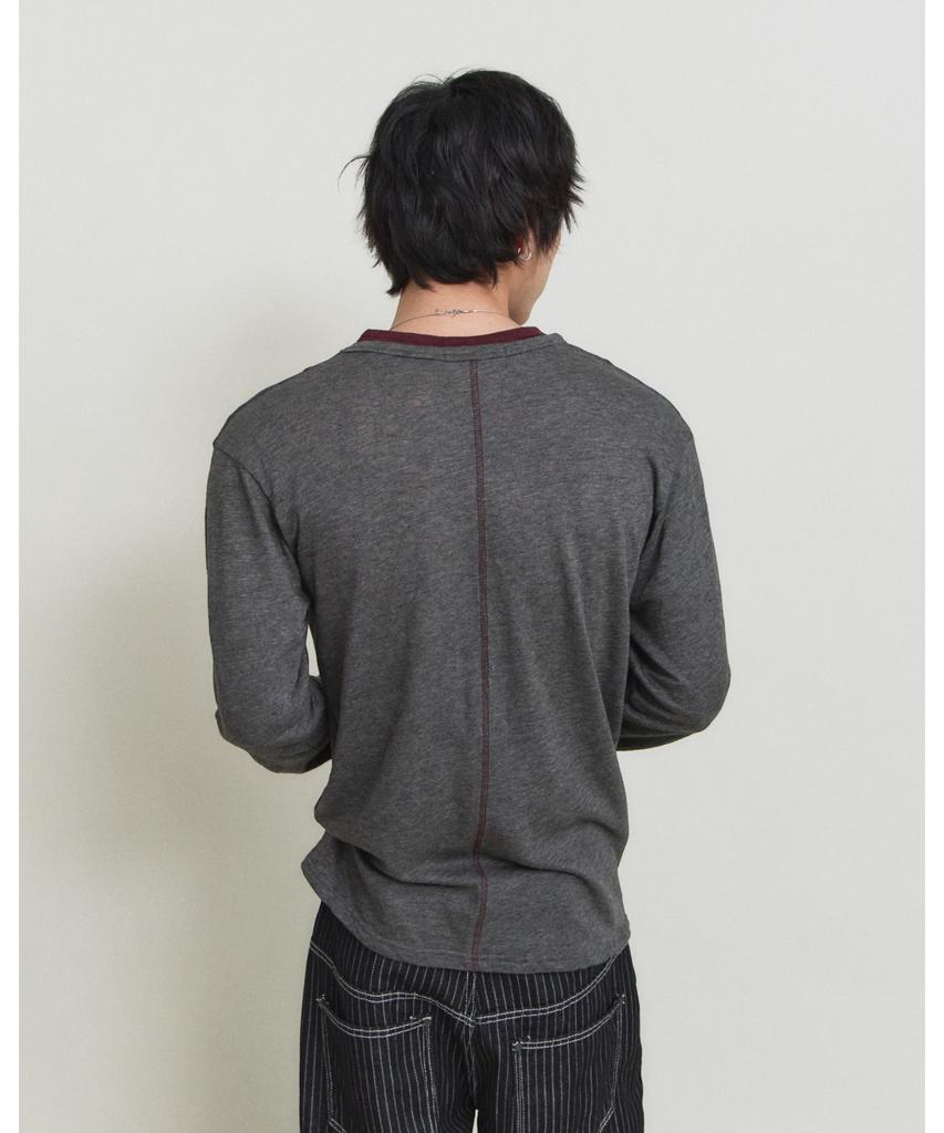 PARADIGMFILM [Ep.01] Double Layer Modal Long Sleeve (Charcoal)
