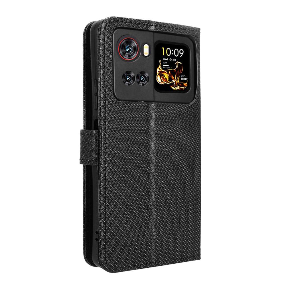 Кожаный чехол-портмоне с ремешком для Cubot X100, чехол для телефона с ромбовидной текстурой.