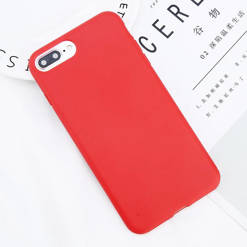 Чехол для iPhone X 8 7 6s Plus, Ультратонкий, Тонкий, Резиновый, ТПУ, Ударопрочный, Мягкий