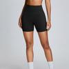 Women's Solid Color Hip Lifting And Abdominal Tightening Yoga Pants Quarter Tight Sports Shorts