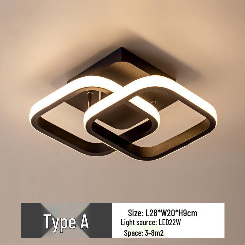 Скандинавский светодиодный потолочный светильник для холла, гардеробной, лестницы, балкона и коридора