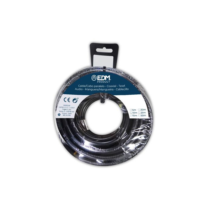 Bobine Acrylique Noir 3x1,5mm 20mts.