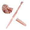 Nail Shaping Nail Glue Removal Clamp Stainless Steel Clip Nail Art Tool (Rose Gold)
