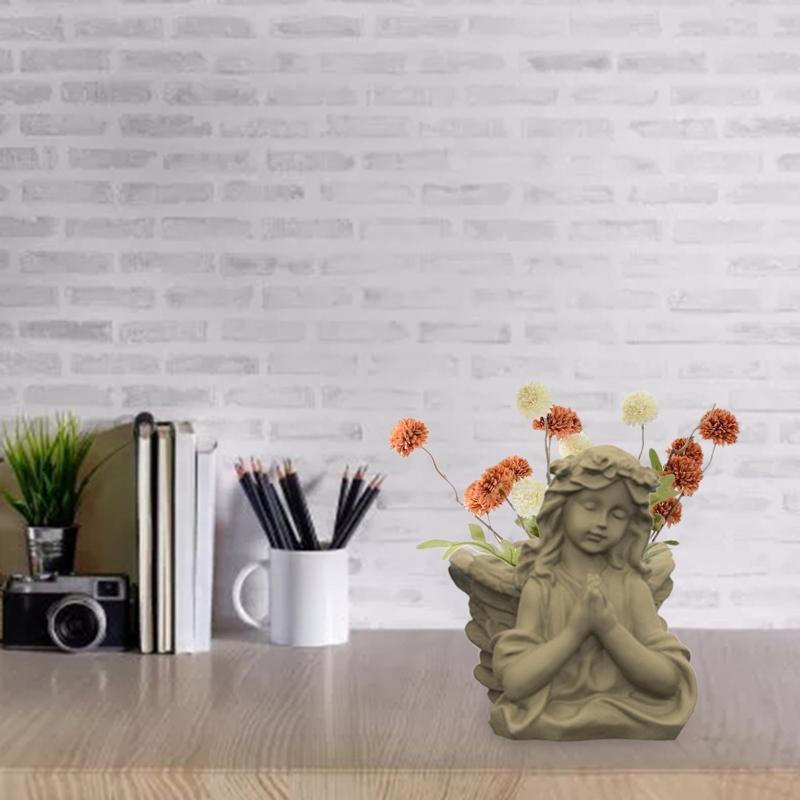 Суккуленты Цветочный Горшок Смола Силиконовая Форма Подходит для Diy Сад Бетонный Цветочный Горшок Держатель Ручки Ремесла Домашний Декор