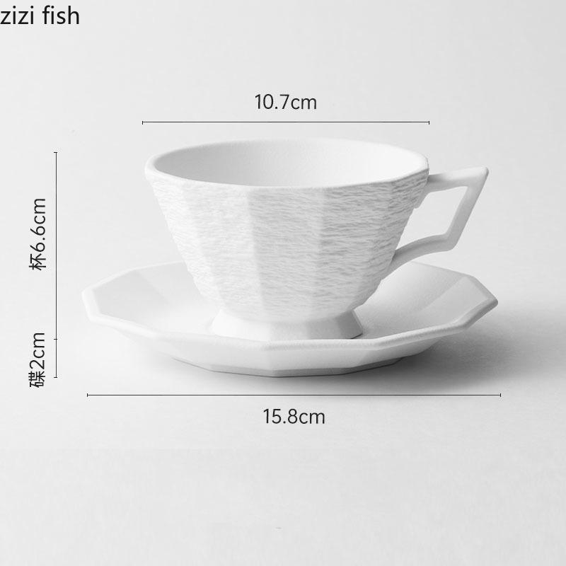 Керамическая кружка и набор тарелок с узором Simplicity Stone, креативная офисная кружка для кофе латте, кружка для молока, бытовая чашка для воды, чашка для чая