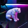 Фигурка Пантеры 3D Печать Черно-Белая Фигурка Дикой Природы Коллекционная Скульптура Животного для Украшения Дома Офиса Стола