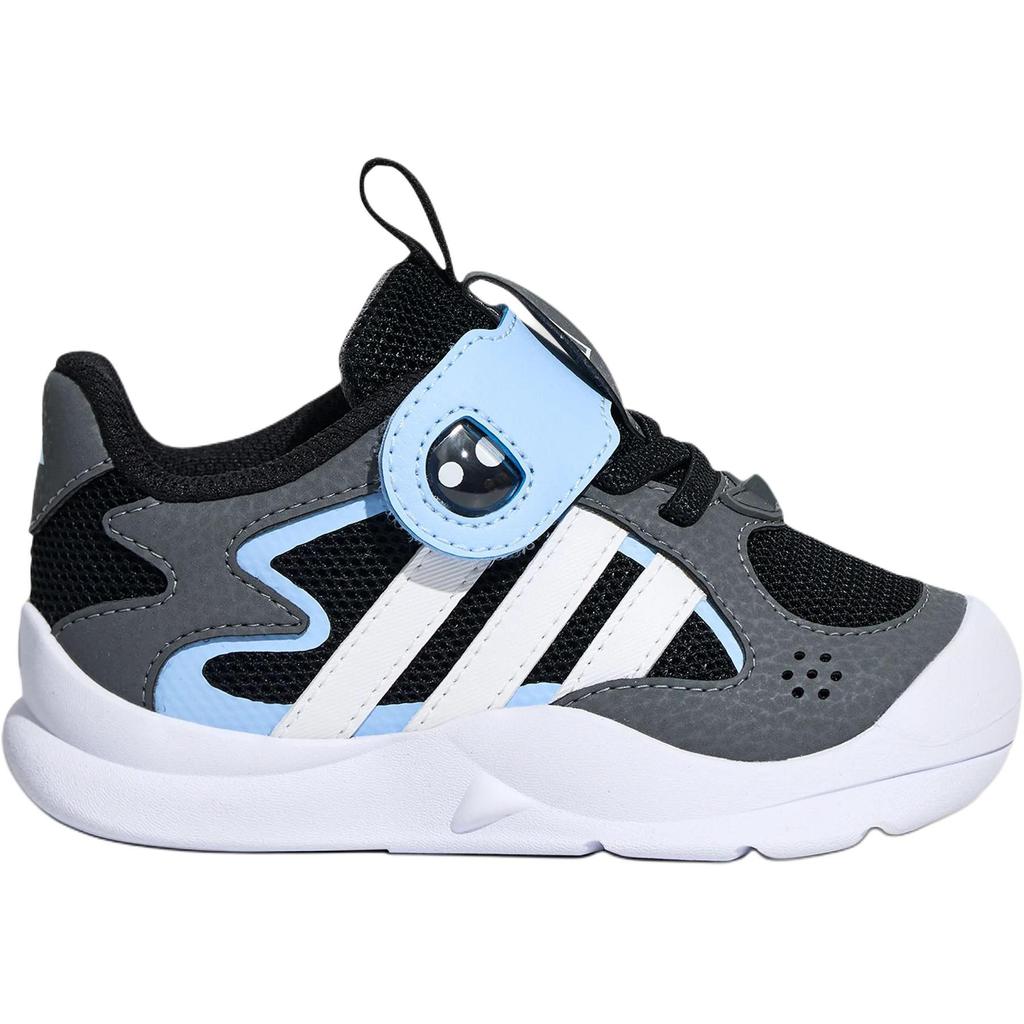 adidas Flexifin Удобные Нескользящие Прочные Низкие Ходячие Ботинки Детская Обувь Черный Серый Белый KZ7135