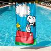 Snoopy Print Beach Towel Design, Soft, Lightweight. for Home Bathroom, Spa, Pool, Yoga, Surfing, Camping, Gift for Family, Friend