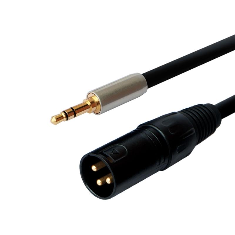 1/8 Inch 3.5mm to XLR Cable Male to Male (XLR to 3.5mm Cable, XLR to 1/8 Cable, 1/8 to XLR Cable)